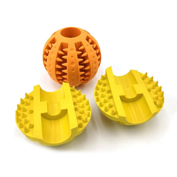 VKSG Dog Chew Toys, Soft Rubber Pet Chew Ball for Small Medium Dogs Teething, Puppy Teeth Cleaning, Interactive Dog Toy（Greener）