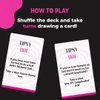 Tipsy Hoe Girl's Night Game - Ladies Night Game for Party Nights, Bachelorette Parties and Bridal Shower Game - Drinking Games - (A Girls Night Drinking Game)