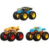 Hot Wheels Monster Trucks 1:64 Color Shifters, 3-Pack of Toy Trucks That Change Decos in Ice Cold Water & Change Back in Warm Water, Toy for Kids, HGX20