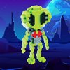 Plus Plus 3D Puzzle Cryptid Construction Building Block Set, Fun Fantasy Figures Stem Toys for Kids, 70 Interlocking Pieces - Alien Mini Maker Tube