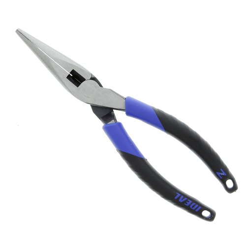 IDEAL Electrical 35-3038 Long Nose Plier – 8.5 in., Plier with Smart Grip Handles, Cutter, Serrated Jaws