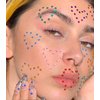 1250 Pcs Self Adhesive Rhinestones for Makeup Eyes 15 Colors Rainbow Rhinestones Face Jewels Face Gems Stick on, DIY Nail Makeup 3mm 4mm 5mm 6mm Rave Festival Accessories Costume for Women