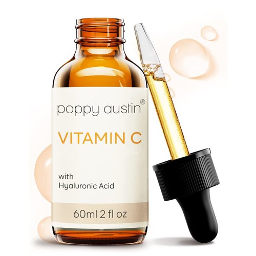 Poppy Austin Vitamin C Face Serum with Hyaluronic Acid, 2oz