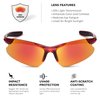Xagger Kids Youth Polarized Sports Sunglasses for Boys Girls Baseball Softball Glasses TR90 Frame