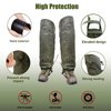 BZTAC Tactical Leg Gaiters High Gaiters Hunting Gaiters Knee Protection Anti-Tear Oxford Fabric Full Length Zip with Velcro Cover Waterproof Breathable Windproof for Outdoor Hunting Hiking Walking
