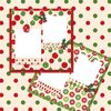 Whaline 40Pcs Christmas Pattern Paper Red Green Scrapbook Specialty Paper Poinsettia Joy Double Sided Craft Paper For DIY Craft Card Making Photo Album Journal Decor, 6 x 6 Inch