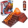 TECH DECK, Pyramid Shredder 2.0, X-Connect Park Creator, Customizable and Buildable Ramp Set with Exclusive Fingerboard, Kids Toy for Ages 6 and up