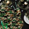 Xenorik Camouflage Plates And Napkins Party Supplies - Camo Camouflage Themed Party Decorations Tableware, Plate, Cup, Napkin, Fork, Hunting Army Military Theme Birthday Table Decorations | Serve 24