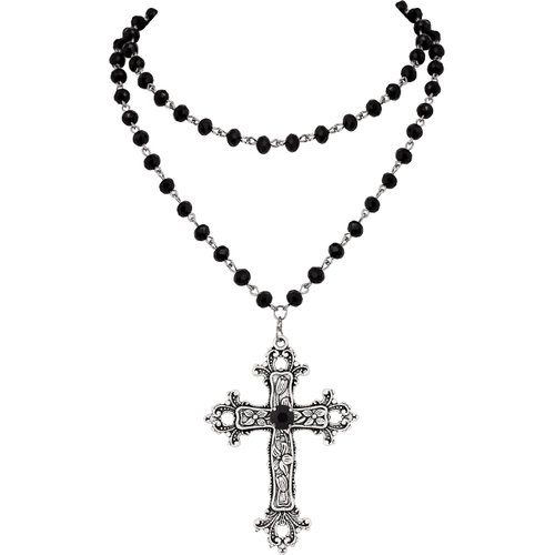 Sacina Gothic Necklace, Layered Cross Necklace For Women, Black Choker Necklace, Y2k Necklace, Halloween Necklace, Christmas New Year Jewelry Gift For Women