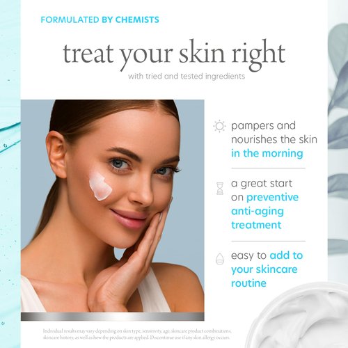 Pure Formula Hyaluronic Acid & Vitamin E Daily Face Moisturizer - Reduce Acne Scars, Fines Lines, Wrinkles, Hydrating Day Cream - Cruelty Free Korean Skin Care For All Skin Types - 1.69 Fl. oz/ 50ml