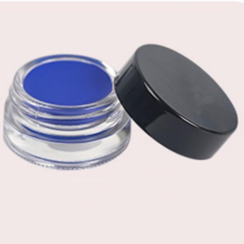 MAEPEOR Matte Gel Eyeliner 12 Color Smooth Cream High Pigment Eyeliner Gel Water-proof Smudge-proof Filling & Shaping Tinted Eyebrows Eyeliner Gel for Daily or Cosplay (Color 03, Blue)