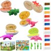 Dinosaur Playdoh Set,12 Pieces of Playdough,5 Dinosaur Eggs,4 Playdoh Tools,Playdough Sets for Kids Ages 4-8,Christmas Gifts,Easter Gifts,Easter Basket Stuffers,Easter Baskets for Kids,Easter Eggs