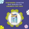 SunnyStik: Kid Friendly No-Mess No-Fuss Sunscreen Applicator, Tulip Shaped Connector for Precise Application | Effortless Coverage on Tiny Faces, Nose, Ears, Chins & Hands | Reusable & Vibrant Design