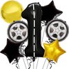 Race Car Balloons 1th Birthday Decorations for Boy, 40 Inch Racetrack Black 1 Balloon, Race Car Balloon for Race Car Birthday Party Decorations and Race Car Theme Party Decorations