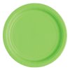 Lime Green Solid Round Dessert Paper Plates - 7" (Pack of 20) - Vibrant Party Plates for Appetizing Treats - Perfect for Birthdays & Events