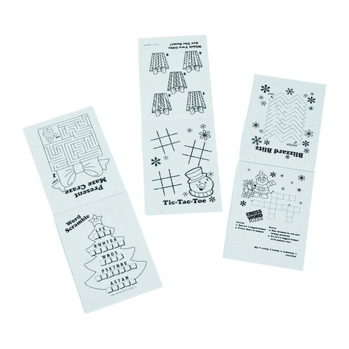 36 MINI HOLIDAY FUN and GAMES Activity BOOKS/Stocking STUFFERS/PARTY FAVORS/TEACHERS/Daycare/2 1/2 x 3 1/2