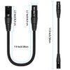 SiYear XLR Male 3 Pin to XLR Female 5 Pin & XLR Female 3 Pin to XLR Male 5 Pin Audio Cable, for Microphone DMX Stage Light Turnaround Etc（1Set / 2Pack
