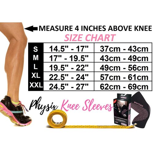 PHYSIX GEAR Knee Support Brace - Premium Recovery & Compression Sleeve for Meniscus Tear, ACL, MCL Running & Arthritis - Best Neoprene Stabilizer Wrap for Crossfit, Squats & Workouts (Single Pink S)