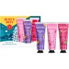 Burt's Bees Christmas Gifts, 3 Body Skincare Stocking Stuffers, Shea Butter Hand Cream Trio Set - Lavender Honey, Watermelon Mint & Wild Rose Berry (3-Pack)