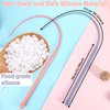 XLSXEXCL 2 Pcs Cat Toy Wand, Cat Toys Interactive Cat Toys for Indoor Cats Silicone Tail Teaser Toy Cat Toys for Bored Indoor Adult Cats Safe Silicone Cat Wand Toy