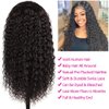 Lace Frontal Wigs Human Hair Pre Plucked HD Water Wave Lace Front Wigs Human Hair 13x4 Wet and Wavy Human Hair Wigs for Black Women Brazilian Curly Lace Front Wig Human Hair 20 Inch