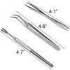 Acronde 3 Pack Tick Remover Tool Set Stainless Steel Tick Remover Kit for Cats and Dogs