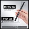 Upgrade Curved 2 Fork Tip Eyebrow Pen, Dual-Ended Forked Tip Eyebrow Pencil with Brush, Magic Microblading Eyebrow pencil,Precise Definition for Looking Brow-Create Natural Hair-Like Brows (03#)