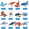 Jellydog Toy Party Favors for Kids Goodie Bags,12PCS Mini Building Blocks Ocean Animals, Building Sets Stem Toys, Assorted Building Blocks Sets for Birthday Party Gift,Goodie Bags, Prize,Cake Topper