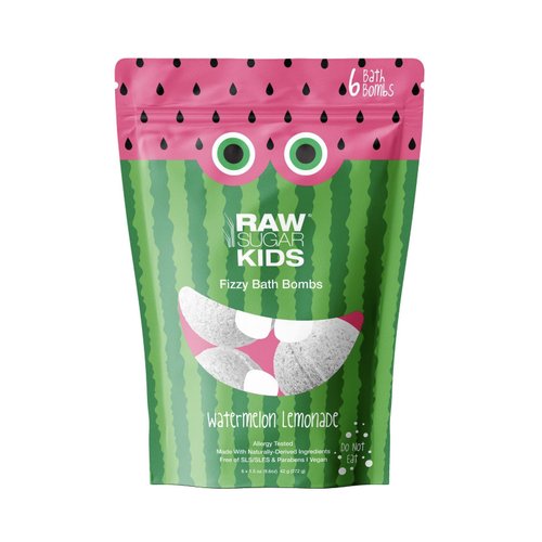 Raw Sugar Kids Watermelon Lemonade Fizzy Bath Bombs