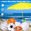 Chivao 24 Pieces Inflatable Ball Soccer Ball Softball Volleyball Basketball Football 16 Inch Beach Balls Party Favors Summer Swimming Pool (Mix Ball)