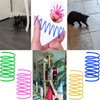 Muluo 32 Pcs Crinkle Balls Cat Toy and Cat Spring Toy, 12 Pcs Mylar Crinkle Ball, 10 Pcs Cat Spiral Spring, 10Pcs Sparkle Balls Tinsel poms, for Cats Kittens Playing Interacting