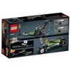 LEGO Technic Dragster 42103 Pull-Back Racing Toy Building Kit (225 Pieces)