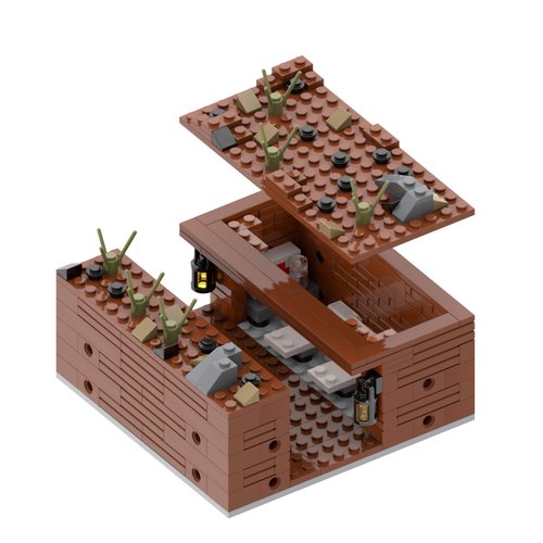 MOOXI WW2 Medical Point Military Building Block Set(237PCS).Suitable for Children's Military Block Creations.