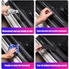 TACOPETS Door sill Protector, Door sill Scratch Protection (for All car Models) Door sill Protector, Door sill Trim（9PC）