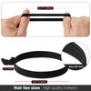 EasYoung 10-Pcs Knotted Wide Hair Ties for Men with Long, Curly, Thick or Dense Hair - Elastic No-Crease Coils for Buns