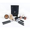 Starter Kit with 10pc Brush Set (Warm) Mineral Makeup Loose Powder Bare Face Includes Matte Foundation, Veil Primer, Blush, Bronzer, Translucent Finishing Setting Powder SPF 30 Travel
