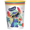 Amscan Lilo and Stitch Birthday Party Supplies Bundle includes 12 Plastic Reusable Cups 16oz and 1 Dinosaur Sticker Sheet