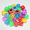 DND Dice 5×7 Sets, 35Pieces Transparent Rainbow Polyhedral DND Dice for RPG MTG Table Game Dice