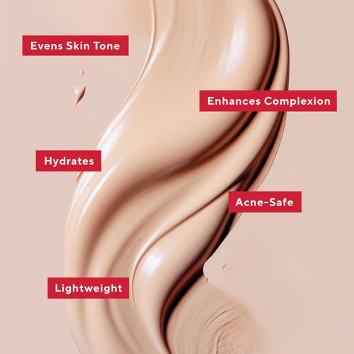 Mirabella Invincible For All HD Full Coverage Foundation Makeup, Liquid Foundation for Sensitive Skin and All Skin Types with Age-Defying Benefits, Hyaluronic Acid and Matrixyl 3000, Ivory I30