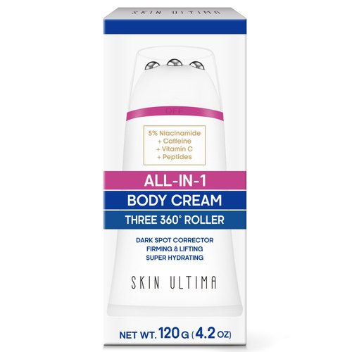SKIN ULTIMA Body Firming Cream - Collagen Beauty Body Cream for Tightening and Lifting - Tighten and Lift - Contains Hyaluronic Acid and Vitamin C and E, 4.2 OZ