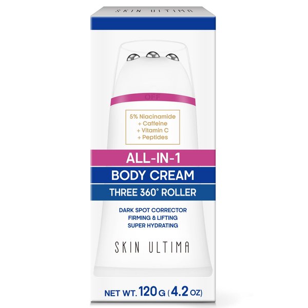 SKIN ULTIMA Body Firming Cream - Collagen Beauty Body Cream for Tightening and Lifting - Tighten and Lift - Contains Hyaluronic Acid and Vitamin C and E, 4.2 OZ