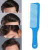 Hair Comb, Professional Salon Tooth Hair Combs Hairdressing Styling Barber Stylist Tool, Non-slip Pattern of the Handle, Easy to Grip(Blue)