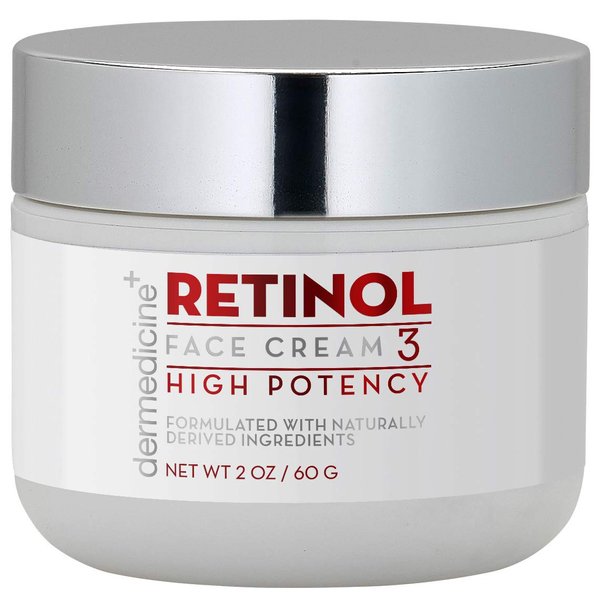 Retinol Cream For Face & Eye 3% Blend | Natural Anti Aging w/Jojoba Oil, Apricot Oil, Hyaluronic Acid & Squalane | Helps Smooth Fine Lines & Wrinkles & Brightens for Younger Skin