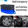 RXALASKA 2 Pcs Tire Shine Applicator, Tire Sponge Applicator Pad with Lid, Durable Tire Gel Applicator Pads, Reusable Tire Dressing Applicator for Detailing, Blue