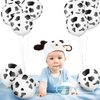 Charniol 20 Pieces Cow Balloons Latex Balloons Funny Print Cow Balloons for Children's Birthday Farm Party Decoration Supplies