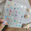 12Sheets Summer Nail Art Stickers Shell Starfish Nail Stickers Cute Jellyfish Mermaid Nail Art Design 3D Self Adhesive Marine Life Nail Decals Summer Sea Theme Nail Supplies for Women Manicure Decor