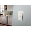 Franklin Brass Classic Beadboard Wall Plate, Pure White Single Decorator Outlet Cover, 1-Pack, W35267-PW-C