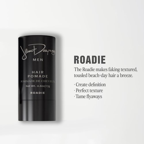 Jillian Dempsey Roadie Hair Pomade: Medium Hold Styling Stick, Pomade for Flexible, Tousled, and Texture Hair I Vegan, Clean Beauty