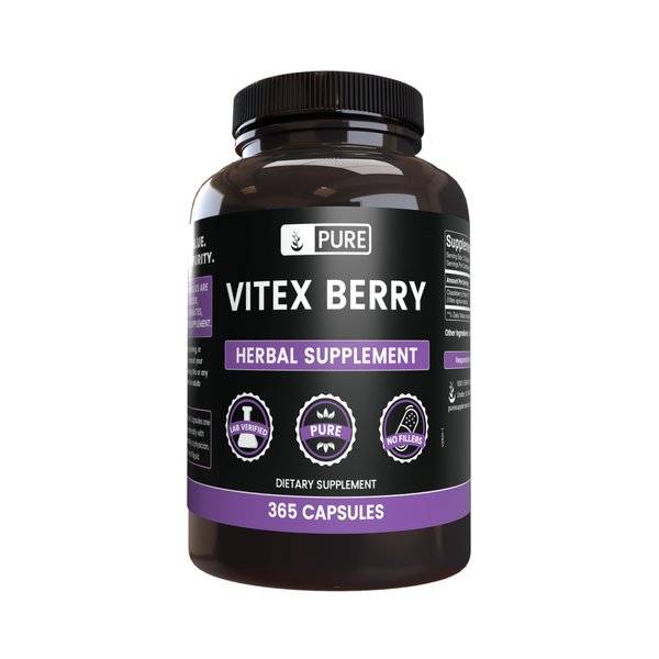 Pure Original Ingredients Vitex Berry (Chasteberry) (365 Capsules) No Magnesium Or Rice Fillers, Always Pure, Lab Verified