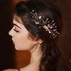 Bridal Wedding Crystal Hair Comb, Handmade Colourful Rhinestone Hair Clips Bridal Headpiece Sparkly Crystal Hair Pin Side Combs Hair Accessorie for Women Girls